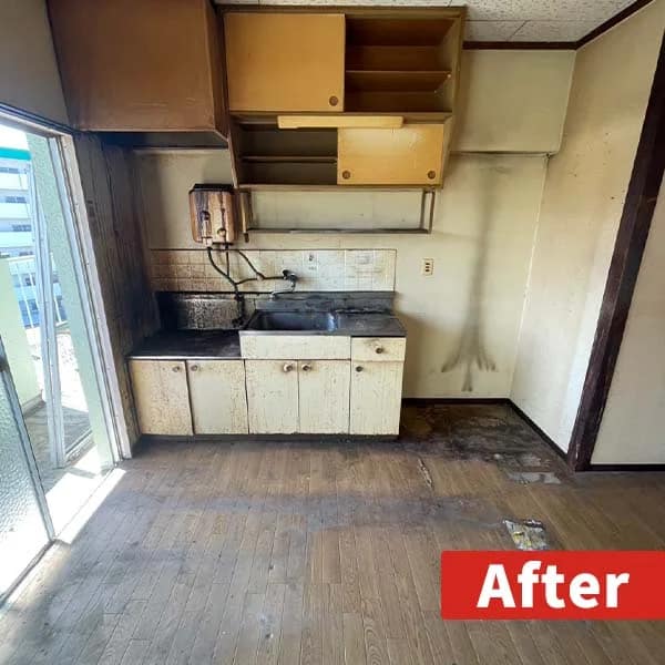 佐賀のゴミ屋敷片付け・汚部屋丸ごと清掃なら九州片付け隊|最短即日・立ち会い不要・見積無料 | 九州片付け隊 佐賀県鳥栖市の一軒家ゴミ屋敷|片付け後のスッキリした状態