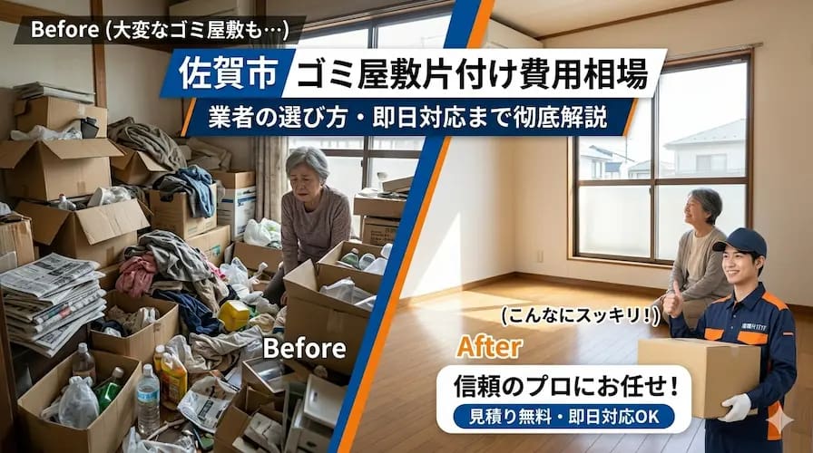 佐賀市でゴミ屋敷を片付け 費用相場