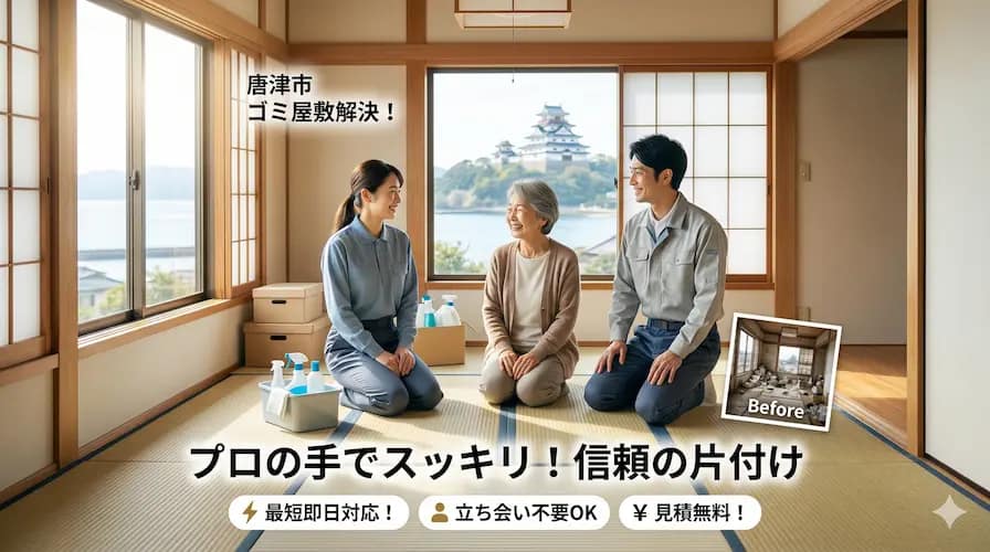 唐津市のゴミ屋敷片付け・汚部屋丸ごと清掃なら九州片付け隊